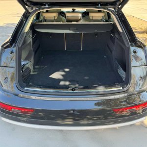 Audi Q5 Rear Bumper Sill Cover - Omac - S.Steel - Gloss Silver - '18-'25